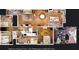 Detailed floor plan showcasing the layout of the bedrooms, bathrooms, living spaces, and kitchen at 2735 Lavandula Ct, North Port, FL 34289