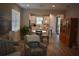 Modern kitchen with stainless appliances, counter seating and an eat in kitchen, bathed in natural light at 2735 Lavandula Ct, North Port, FL 34289