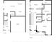 Detailed floor plan showcasing layout of first and second floors, including room names at 4604 W Fig St # 1, Tampa, FL 33609