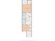 Floorplan including a primary bedroom, bathroom, hall, bedroom, and room at 9874 Indian Key Trl # 62, Seminole, FL 33776