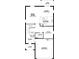 First floor layout with kitchen, dining, great room, flex space, lanai and garage at 16842 Fiesta Dr, Port Charlotte, FL 33953