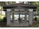 Open-air picnic pavilion with tables and benches, offering shade and seating at 5613 Legacy Crescent Pl # 201, Riverview, FL 33578