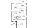 First floor plan showing the layout of the foyer, great room, kitchen, dining area, flex room, and garage at 16836 Fiesta Dr, Port Charlotte, FL 33953