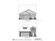 Elevations A and B show the exterior design of a 3 bedroom Shoreline model home at 7963 Chandler Lake Ct, Hudson, FL 34667