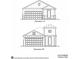 Elevations A and B showcase exterior designs for a home with a 2-car garage and distinct architectural details at 7979 Chandler Lake Ct, Hudson, FL 34667