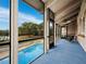 Screened patio with great backyard and pool views at 233 Snyder Dr, Venice, FL 34292