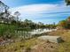 Picturesque pond with lush vegetation, providing a serene and natural setting, nature at your back door at 233 Snyder Dr, Venice, FL 34292