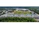 Aerial view of townhouses nestled in green landscape at 3048 Victoria Inlet Dr, Holiday, FL 34691