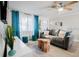 Bright living room featuring a comfy sofa and stylish coffee table at 4615 Lords Ave, Sarasota, FL 34231