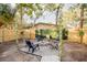 Relaxing backyard with a fire pit and seating area at 4615 Lords Ave, Sarasota, FL 34231
