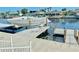 Convenient boat lift and floating dock system at 4229 Floramar Ter, New Port Richey, FL 34652