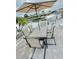 Outdoor patio dining area with water views at 4229 Floramar Ter, New Port Richey, FL 34652