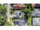 Aerial view of house with pool and fenced backyard in a residential neighborhood at 2228 Valrico Forest Dr, Valrico, FL 33594