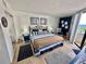 Main bedroom with king-size bed and ocean view at 6009 Sea Ranch Dr # 301, Hudson, FL 34667