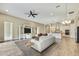 Living room features hardwood floors and a modern aesthetic at 1005 Sonesta Ave, Brandon, FL 33511