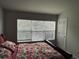 Bedroom features a double window dressed with a floral comforter at 10453 Westpark Preserve Blvd, Tampa, FL 33625