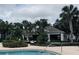 Community pool area with covered seating and lounge chairs at 10453 Westpark Preserve Blvd, Tampa, FL 33625