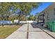 Private backyard with patio, shed and fenced area at 18482 Holly Ave, Port Charlotte, FL 33948