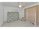 Bedroom with ceiling fan and window blinds at 18482 Holly Ave, Port Charlotte, FL 33948