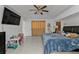 Main bedroom with king bed, large TV, and plenty of space for furniture at 18482 Holly Ave, Port Charlotte, FL 33948