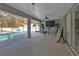 Covered patio with pool and workout area at 18482 Holly Ave, Port Charlotte, FL 33948