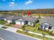 Aerial view of property highlighting location within neighborhood at 5735 Shorebird Br, Land O Lakes, FL 34638