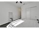 Bright bedroom with a full-size bed and mirrored closet at 5735 Shorebird Br, Land O Lakes, FL 34638