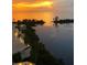 Spectacular sunset view from a waterfront property at 5915 Sea Ranch Dr # 410W, Hudson, FL 34667