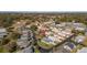 Aerial view of the home and surrounding community at 5846 Greenbriar Ct, Zephyrhills, FL 33542