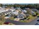 Aerial view showcasing home's location in a residential community at 5846 Greenbriar Ct, Zephyrhills, FL 33542