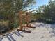 Four-tiered wooden kayak rack, perfect for waterfront living and storing your recreational vessels out of the elements at 4333 Bayside Village Dr # 314, Tampa, FL 33615