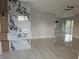 A modern living room boasts elegant decor, stylish lighting, and neutral wall colors at 460 Creek Lane Dr, Englewood, FL 34223