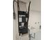 The image shows a furnace and utility sink in the functional utility room of the property at 460 Creek Lane Dr, Englewood, FL 34223