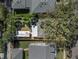 Aerial view of the property highlighting the backyard, carport, and home layout at 1525 15Th N St, St Petersburg, FL 33704