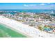 Aerial view of property close to beach at 115 N Blvd Of The Presidents, Sarasota, FL 34236