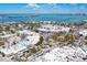 Beautiful aerial view of property close to St. Armands Circle at 115 N Blvd Of The Presidents, Sarasota, FL 34236