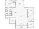 Detailed floor plan showcasing the layout of the home, including room dimensions and closet locations at 159 Antilla Dr, Rotonda West, FL 33947