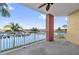 Enjoy beautiful views of the marina from this condo's spacious balcony with a ceiling fan at 606 Riviera Dunes Way # 207, Palmetto, FL 34221