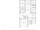 Detailed floor plan showcasing the layout of this home, including the kitchen, bedrooms, living spaces, and garage at 2723 Jollivette Rd, North Port, FL 34288