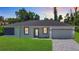 Charming single-story home with well-manicured lawn and a paved driveway leading to a two-car garage at 23113 Brewer Ave, Punta Gorda, FL 33980