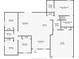 Home floorplan showing layout of bedrooms, bathrooms, living room, kitchen, dining room, and garage at 23113 Brewer Ave, Punta Gorda, FL 33980