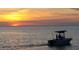 Gorgeous sunset view over the water, offering a serene and picturesque setting for boating and relaxation at 6009 Sea Ranch Dr # 101, Hudson, FL 34667