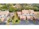 A nice home shown from above with a convenient carport for covered parking at 1961 Whitney Way, Clearwater, FL 33760