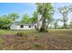 Inviting exterior of a single-story home with a cozy yard and natural surroundings at 6005 Ike Smith Rd, Plant City, FL 33565