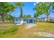 Quaint home showcasing its blue exterior, white trim, well-kept lawn, and a convenient covered front porch at 3728 19Th E St, Bradenton, FL 34208