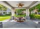 Outdoor picnic gazebo with ceiling fan at 18001 Richmond Place Dr # 126, Tampa, FL 33647