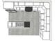 Modern kitchen layout featuring a central island, ample cabinetry, and stainless steel appliances at 4098 New Milford St, North Port, FL 34288