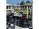 View of the boat lift at this waterfront property at 5036 Bonito Dr, New Port Richey, FL 34652