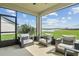 Relaxing screened lanai features comfortable seating and peaceful water views at 6026 Jensen View Ave, Apollo Beach, FL 33572