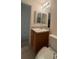 Practical bathroom with a vanity and neutral tile flooring at 2305 De Vore St, North Port, FL 34291